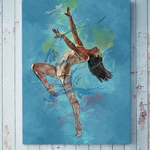dipinto personalizzato ballerina
