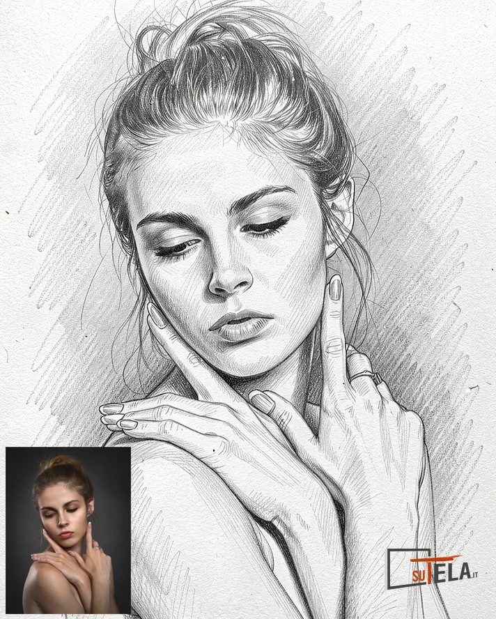 Q-028 Ritratto a Matita