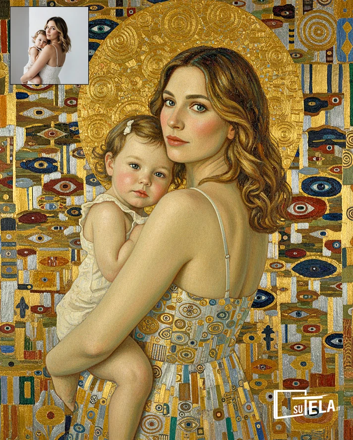 Q-079 Gustav Klimt - Ritratto Personalizzato